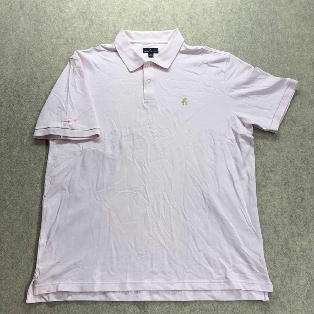 Brooks Brothers x Breast Cancer Awareness Polo Shirt Men's XL Light Pink Golf